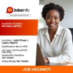 HR Intern (NYSC)