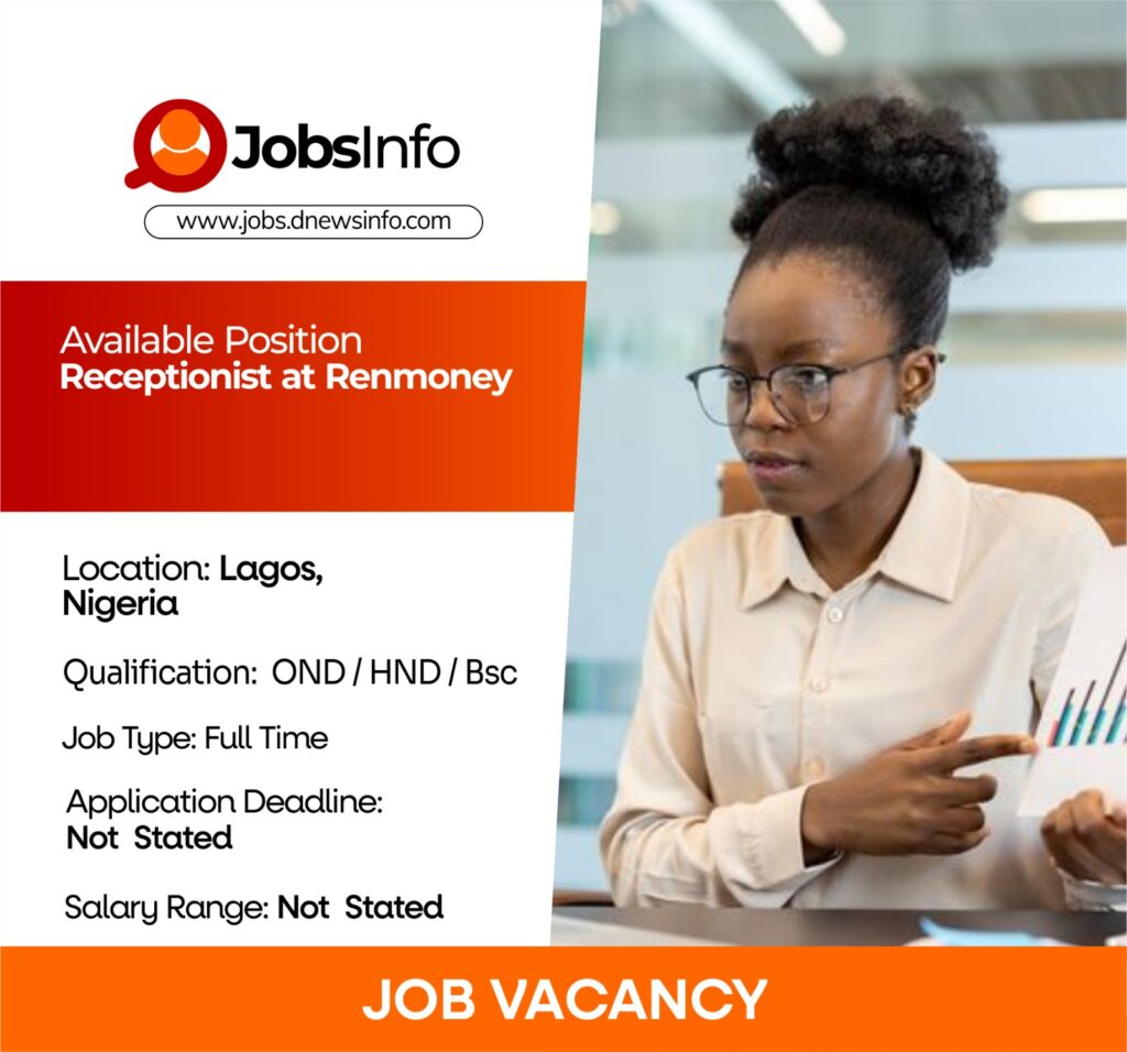 Renmoney Receptionist at work