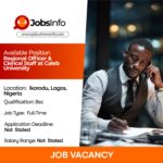 Regional Officer & Clerical Staff at Caleb University