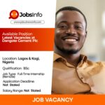 Latest Vacancies at Dangote Cement Plc