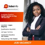 Health Advisor at Ray Oil and Gas
