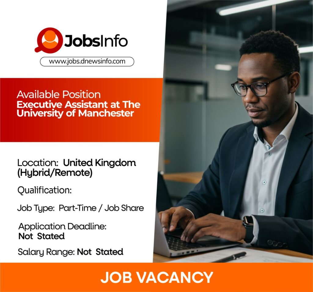 University of Manchester executive assistant