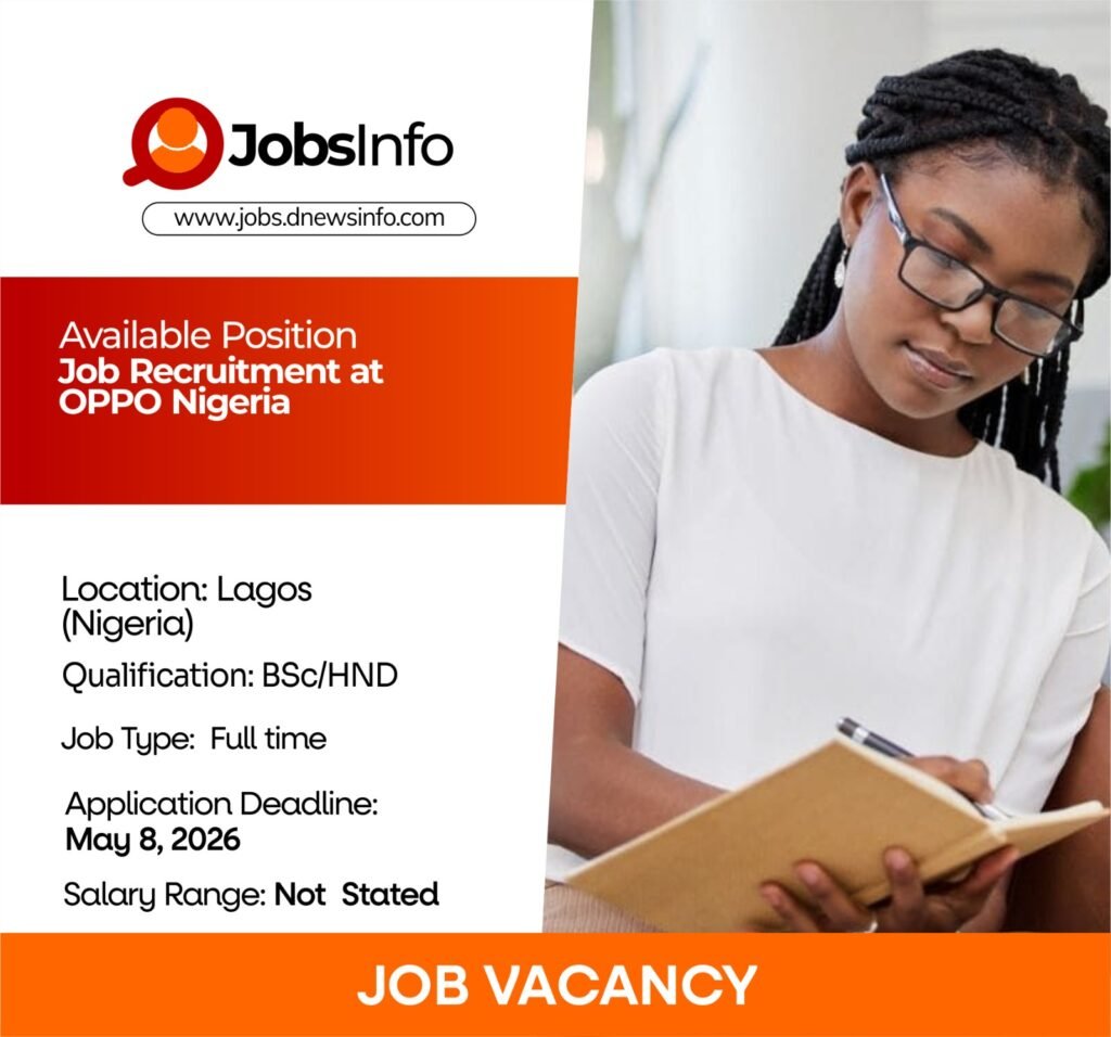 OPPO Nigeria job recruitment process
