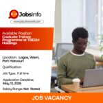 Graduate Trainee Programme at TREXM Holdings