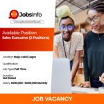 Sales Executive (2 Positions)
