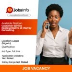 Customer Service Representative at MacTay Consulting