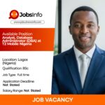 Analyst, Database Administrator (DBA) at T2 Mobile Nigeria