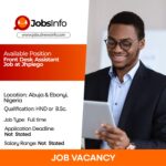 Front Desk Assistant Job at Jhpiego