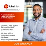 Latest Recruitment at KPMG Nigeria