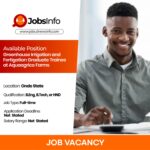 Greenhouse Irrigation and Fertigation Graduate Trainee at Aquaagrico Farms - 11 2