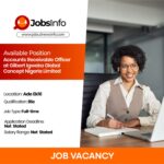 Accounts Receivable Officer at Gilbert Igweka Global Concept Nigeria Limited - 11 3