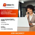 EXECUTIVE ROLE – Head of Human Resources