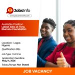 Latest Jobs at Tony Elumelu Foundation