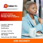 Remote Social Media Manager Job at Coupler.io