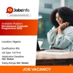 Renaissance Graduate Programme 2026
