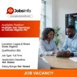 Multiple Job Openings at Oando Nigeria Plc