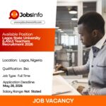 Lagos State University (LASU) Teachers Recruitment 2026