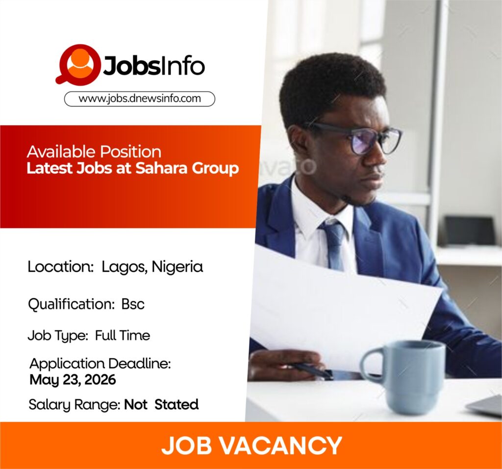 Latest Jobs at Sahara Group