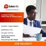 Latest Jobs at Sahara Group