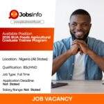 2026 BUA Foods Agricultural Graduate Trainee Program