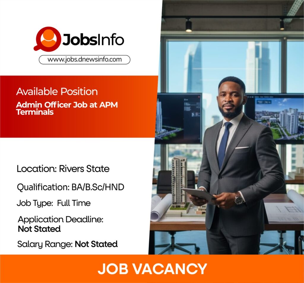 Admin Officer Job at APM Terminals