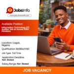 Information Technology (IT) Auditor Job at Access ARM Pensions