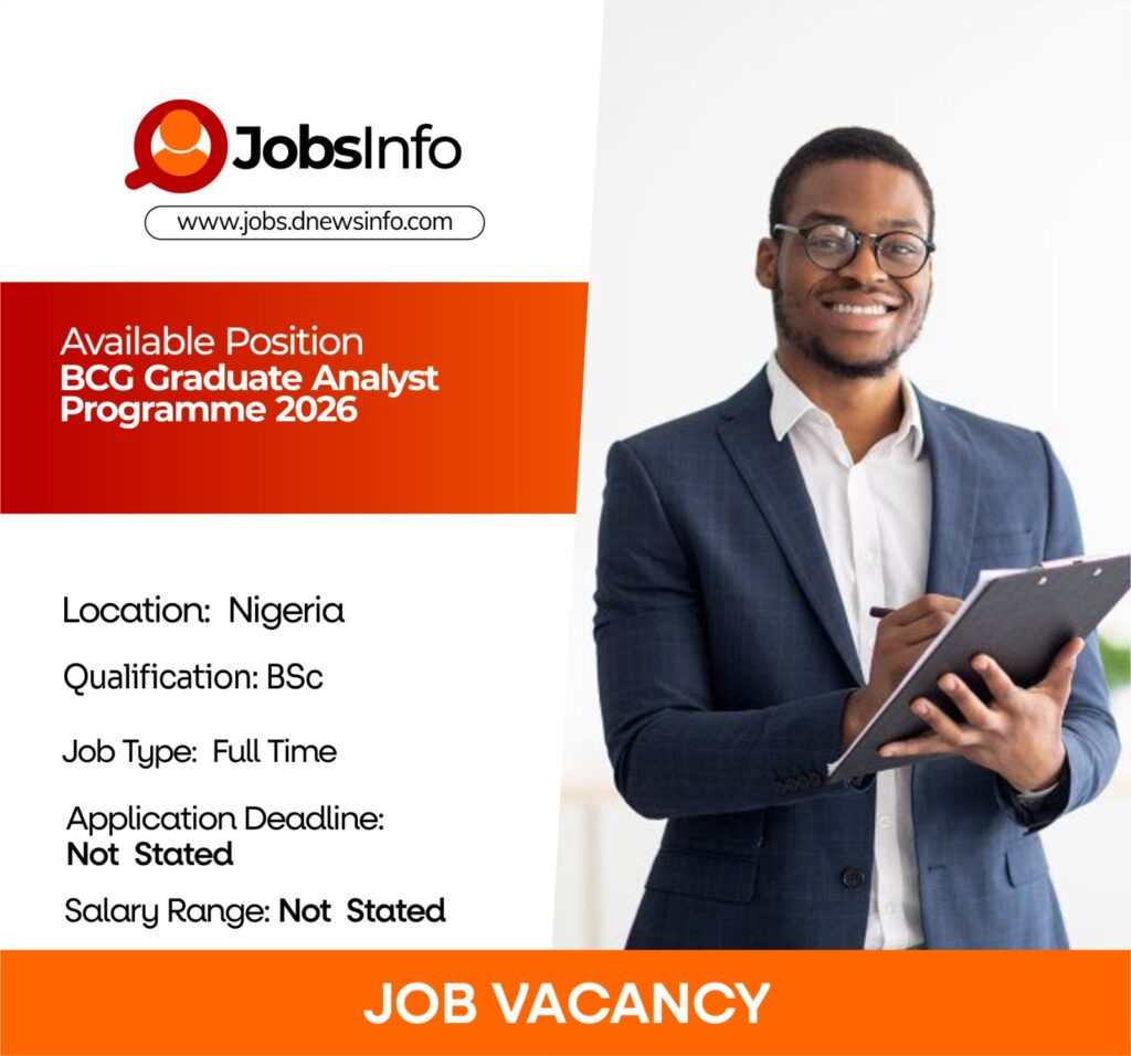 BCG Graduate Analyst Programme 2026