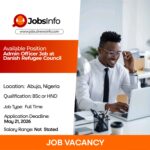 Admin Officer Job at Danish Refugee Council