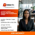 Remote Administrative Assistant Job at earlySTEMer Limited