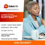 Job Opening at British Council in Nigeria
