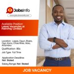 Latest Vacancies at PalmPay Limited