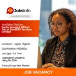 Junior Account Officer Job at StreSERT Services Limited