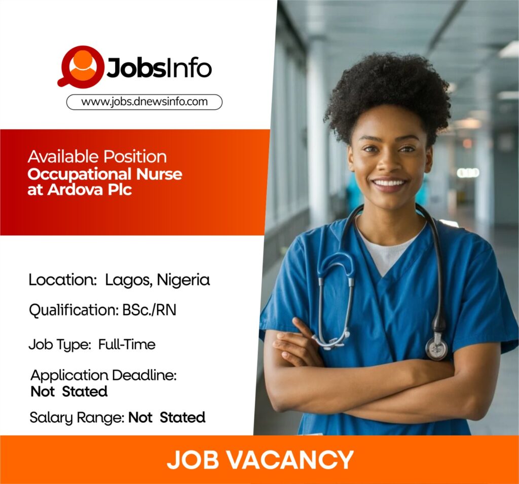 Occupational Nurse at Ardova Plc