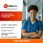 Occupational Nurse at Ardova Plc