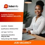 Admin Assistant Job at IITA