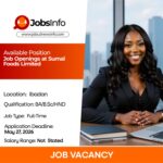 Job Openings at Sumal Foods Limited