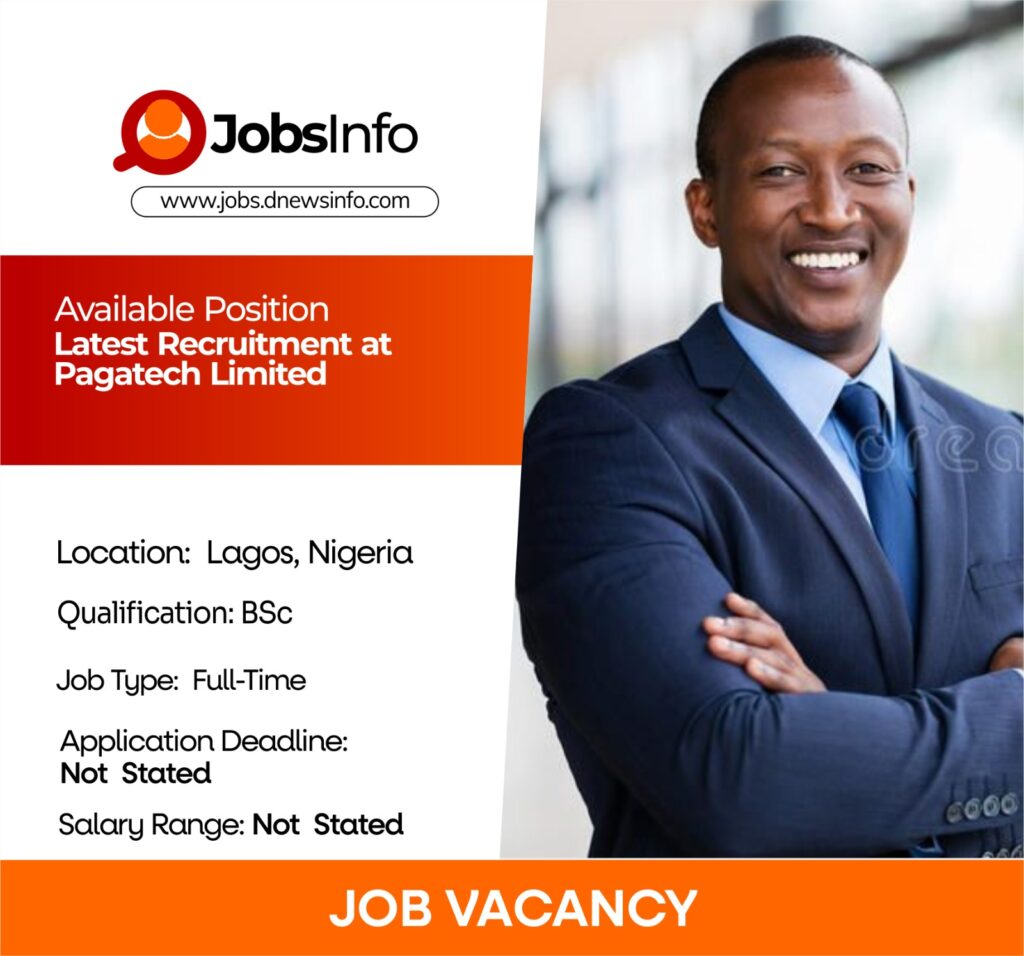 Latest Recruitment at Pagatech Limited