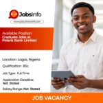 Graduate Jobs at Polaris Bank Limited