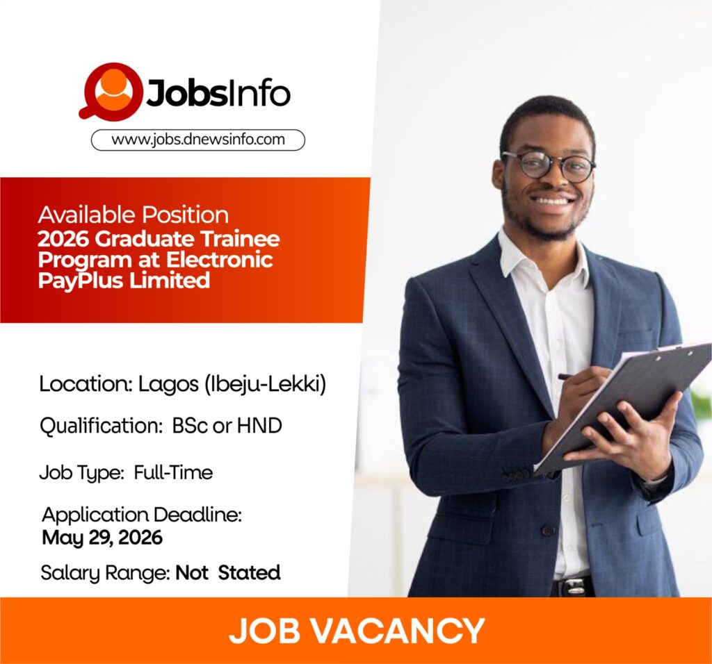 2026 Graduate Trainee Program at Electronic PayPlus Limited