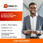 Eni Oil and Gas Latest Recruitment 2026