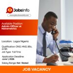 Admin Officer at Nairametrics