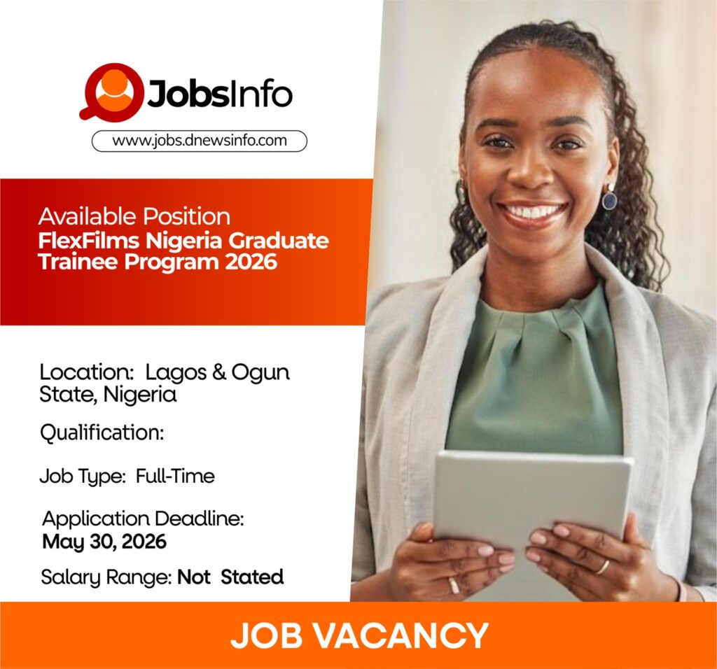 FlexFilms Nigeria Graduate Trainee Program 2026