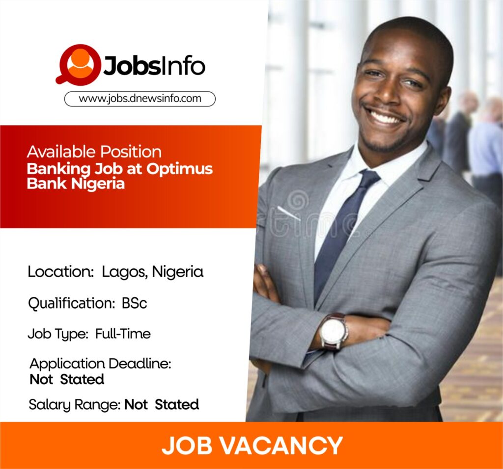 Banking Job at Optimus Bank Nigeria