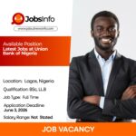 Latest Jobs at Union Bank of Nigeria