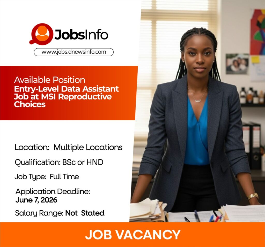 Entry-Level Data Assistant Job at MSI Reproductive Choices