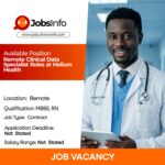Remote Clinical Data Specialist Roles at Helium Health
