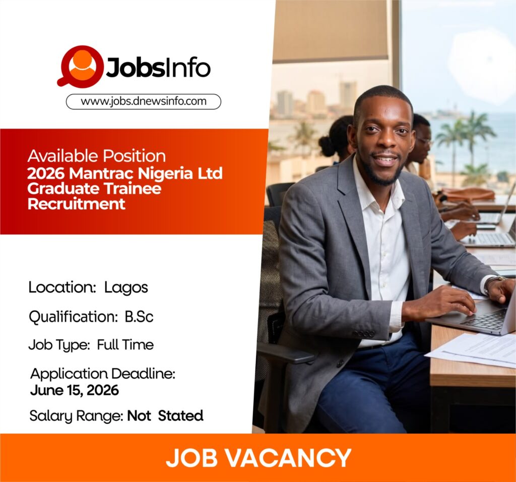 2026 Mantrac Nigeria Ltd Graduate Trainee Recruitment
