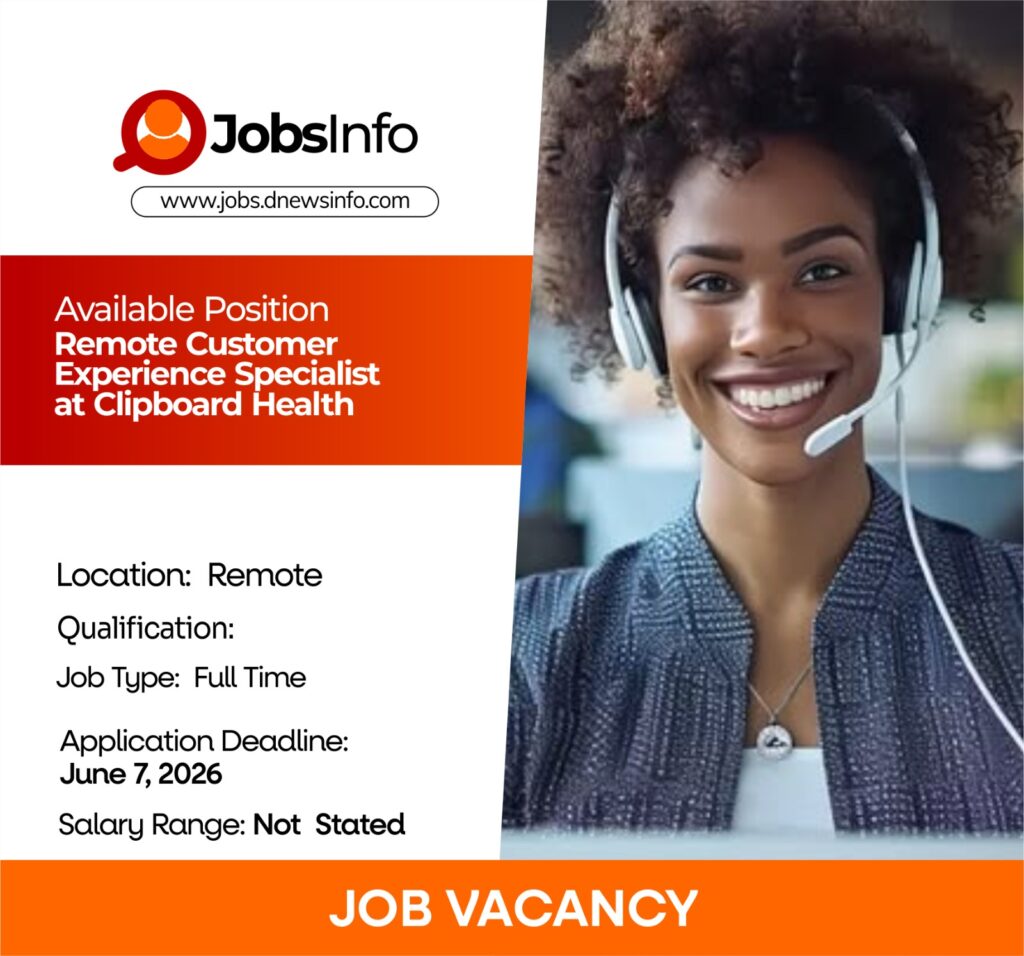 Remote Customer Experience Specialist at Clipboard Health