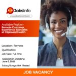 Remote Customer Experience Specialist at Clipboard Health