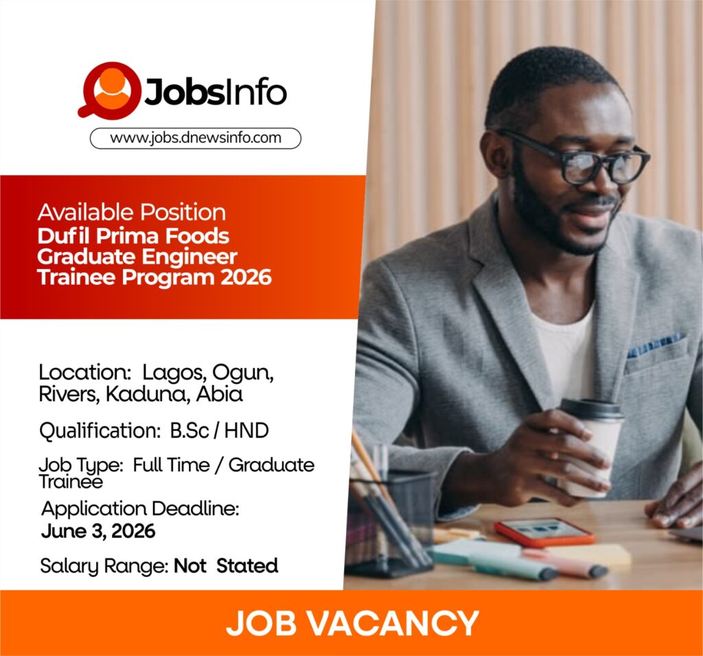 Dufil Prima Foods Graduate Engineer Trainee Program 2026